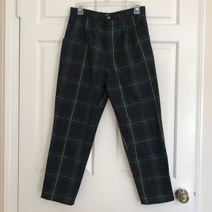 Plaid Trouser Pants